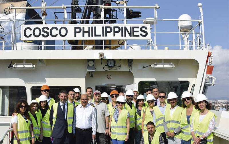 APM Terminals acoge la primera escala en el puerto de Valencia del &quot;COSCO Philippines&quot;