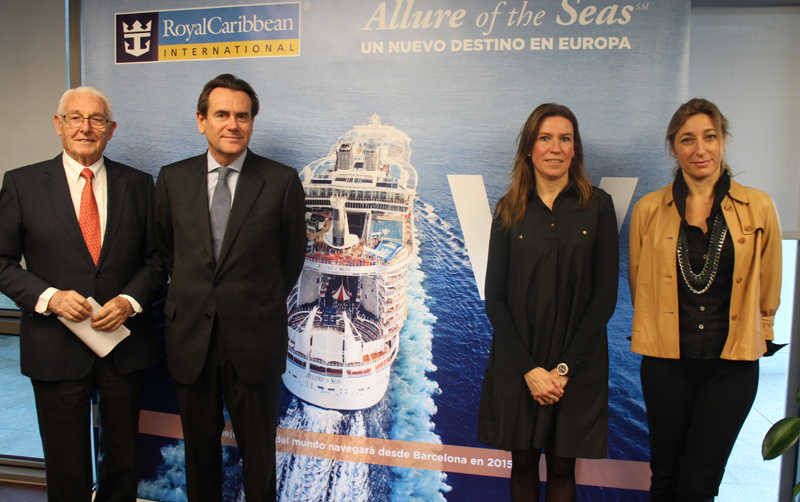 El crucero &quot;Allure of the Seas&quot; traer&aacute; a Barcelona 158.000 visitantes durante 2015