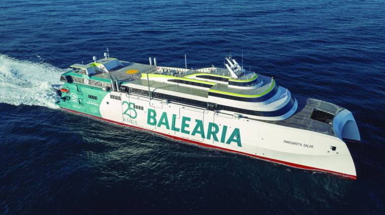 El fast ferry “Margarita Salas” empezará a operar en los próximos días en Baleares.