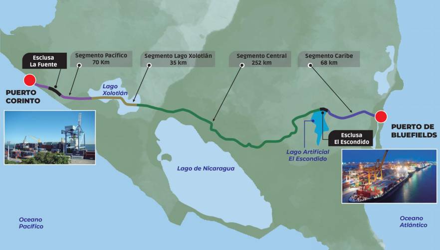 Nicaragua vuelve a la carga con su canal interoceánico