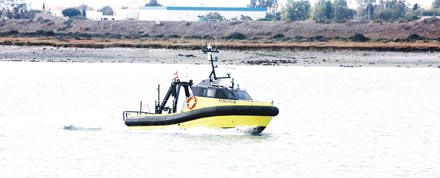 La embarcaci&oacute;n dron ha sido bautizada con el nombre de &ldquo;USV Vendaval&rdquo;.