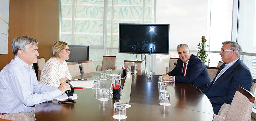 De izquierda a derecha, Jos&eacute; Molt&oacute;, M&ordf; Jos&eacute; Salvador, Carlos Garc&iacute;a y Carlos Prades.