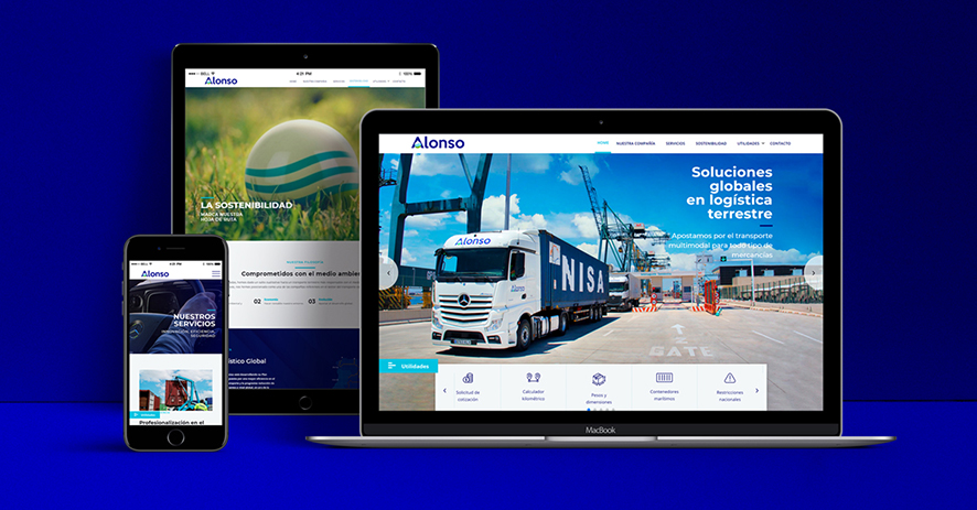 Transportes Alonso estrena nueva página web para potenciar la comunicación con clientes y colaboradores.