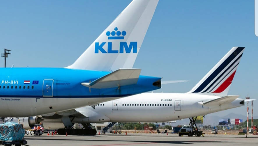 La capacidad de carga a&eacute;rea de KLM disminuy&oacute; un 30,7% en 2020.