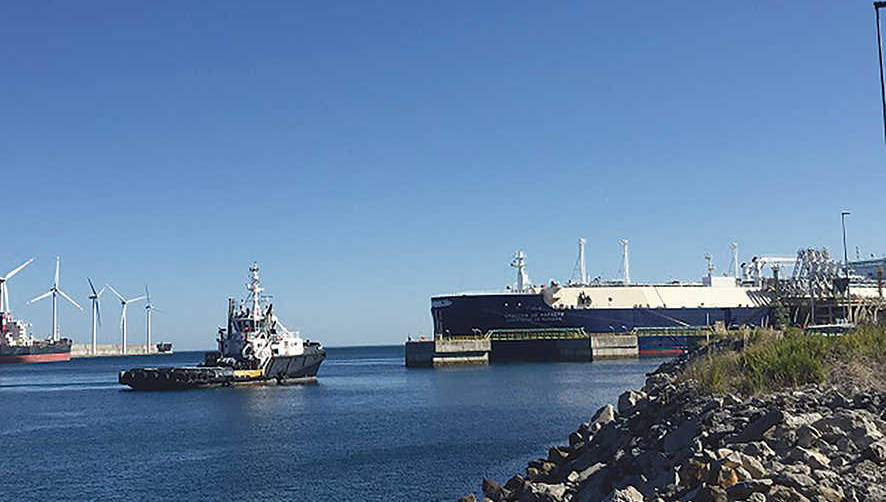 El metanero rompehielos &ldquo;Christophe de Margerie&rdquo; fue consignado en el Puerto de Bilbao por E. Erhardt y C&iacute;a. y atrac&oacute; en la planta de Bah&iacute;a de Bizkaia Gas.