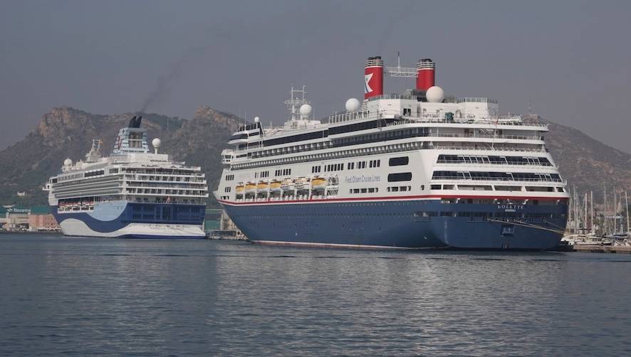 El Puerto de Cartagena recibe la primera doble escala de cruceros de 2021&nbsp;