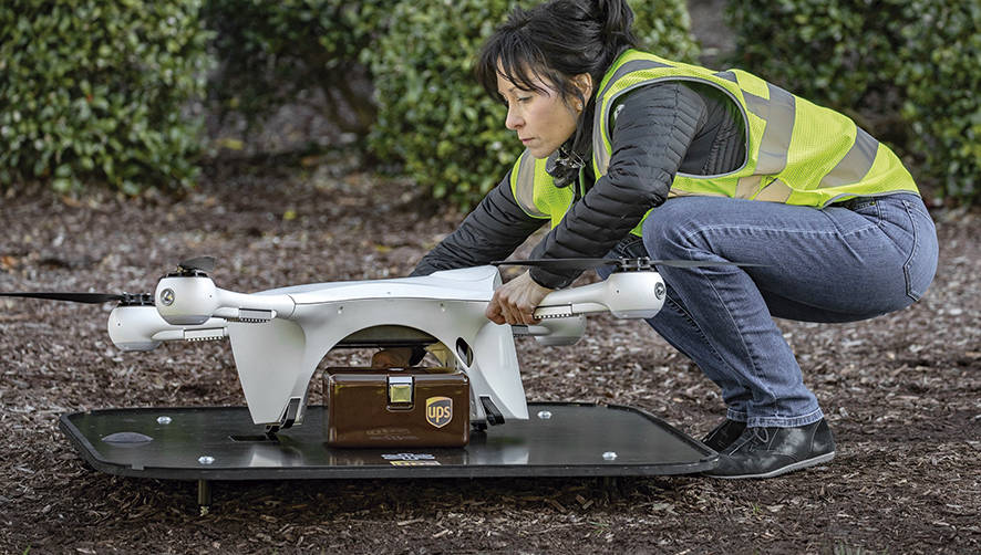 UPS se prepara para poder realizar entregas de paquetes con drones en Estados Unidos