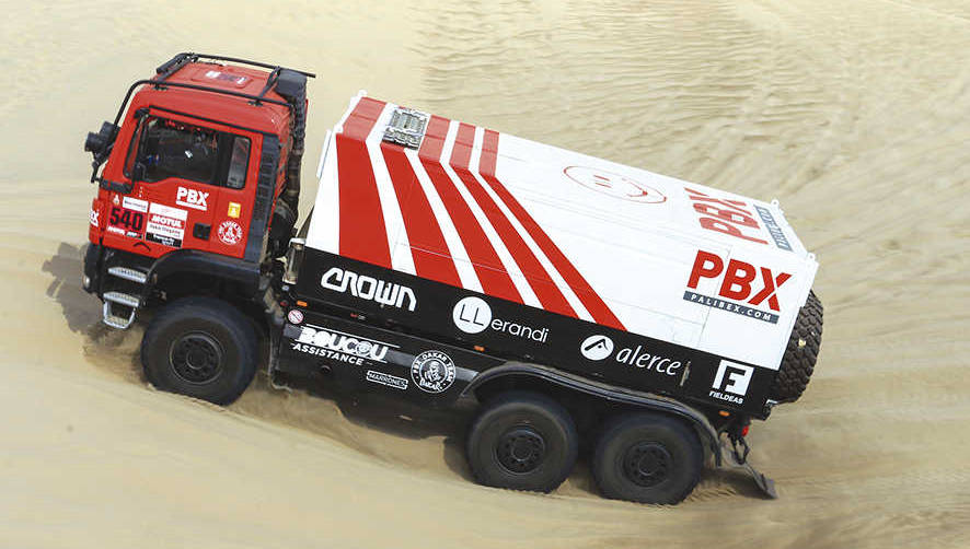 Llerandi patrocina el equipo de camiones de Palibex del Dakar