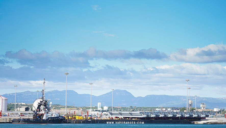 Concluye la operativa del synchrolift construido en el Port de Tarragona