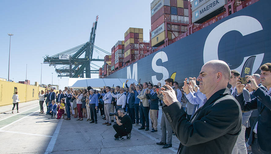 MSC reitera su apuesta indisoluble por el Puerto de Valencia y la sostenibilidad