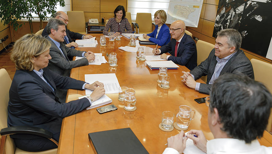 En la reuni&oacute;n se abordaron las actuaciones de car&aacute;cter estrat&eacute;gico para Navarra.