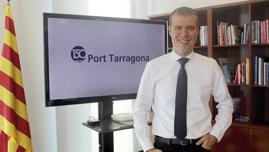 Josep Maria Cruset, presidente del Port de Tarragona, hace un balance positivo de este ejercicio 2019 en la Autoridad Poruaria de Tarragona y afirma que &ldquo;ser&aacute; uno de los buenos a&ntilde;os de la serie hist&oacute;rica del Port&rdquo;. Foto L.E.