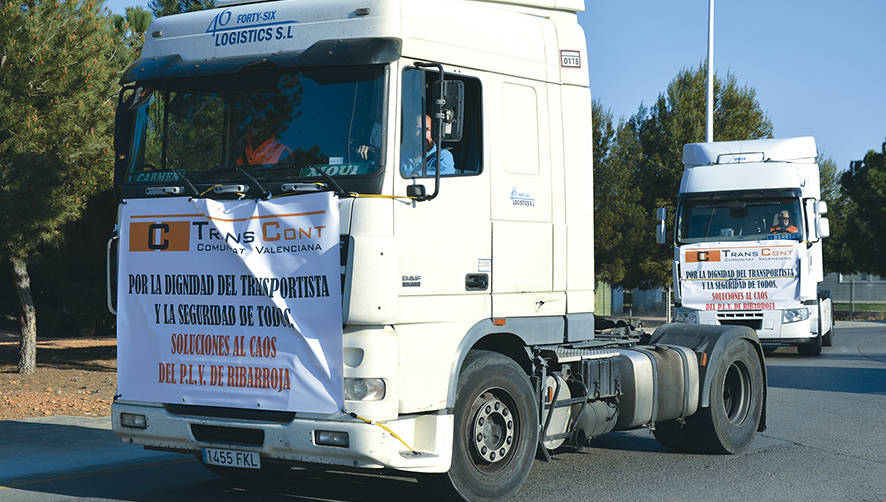 La marcha de ma&ntilde;ana es la primera de las tres previstas por la Asociaci&oacute;n de Transportistas Portuarios de la Comunitat.