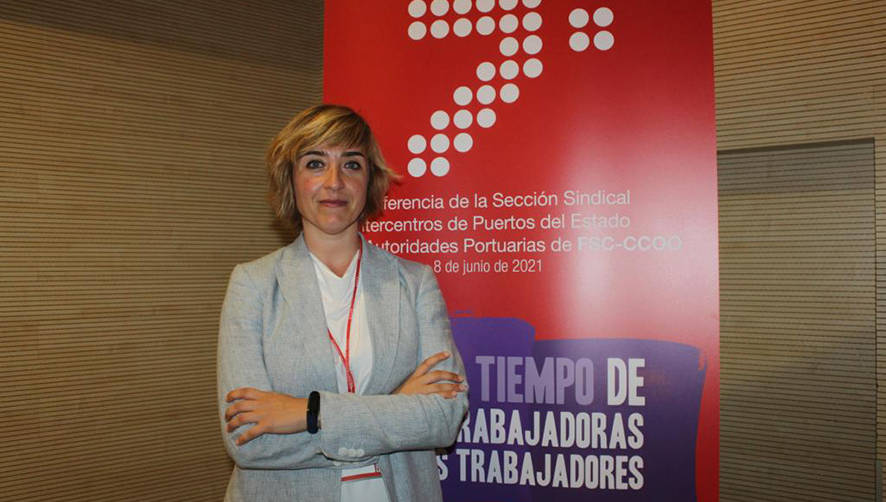 Soraya D&iacute;az, elegida nueva secretaria general del VII Congreso de la Secci&oacute;n Sindical Intercentros de Puertos en CCOO.