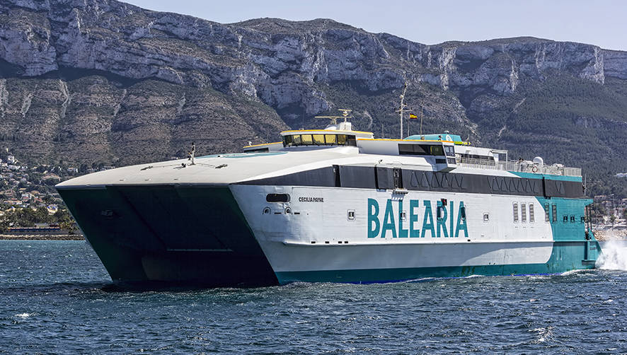 Bale&agrave;ria retoma las conexiones en alta velocidad desde D&eacute;nia a las Baleares.