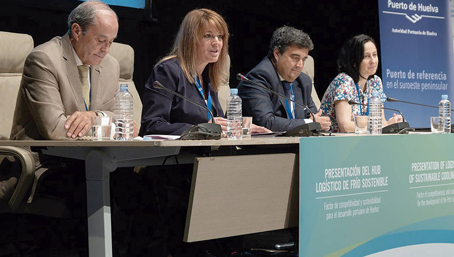 La presentaci&oacute;n del proyecto del Hub Log&iacute;stico del Fr&iacute;o sostenible se produjo ayer en una jornada celebrada ayer en Las Cocheras del Puerto de Huelva y organizada por lel Puerto, Enag&aacute;s y HuelvaPort.