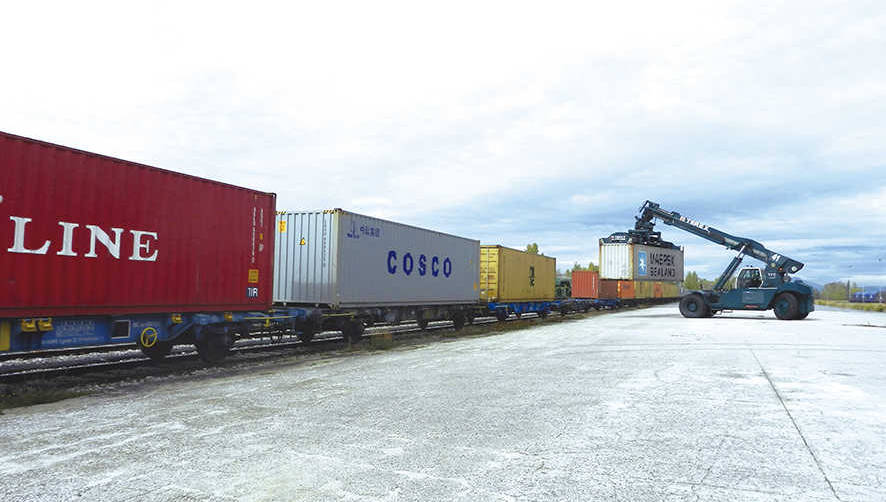 La terminal intermodal de No&aacute;in, en las proximidades de Pamplona, es una instalaci&oacute;n estrat&eacute;gica para Navarra.