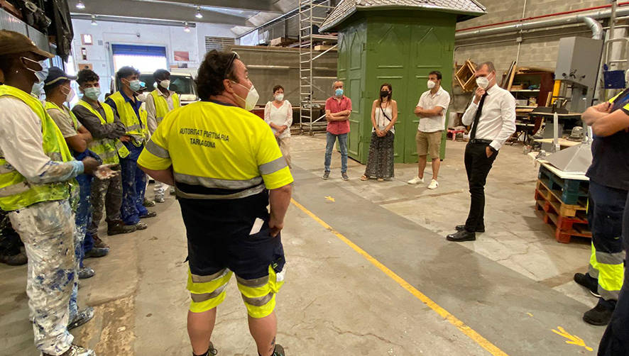 El alumnado del Institut Pere Martell finaliza su estancia de pr&aacute;cticas en el Port de Tarragona.