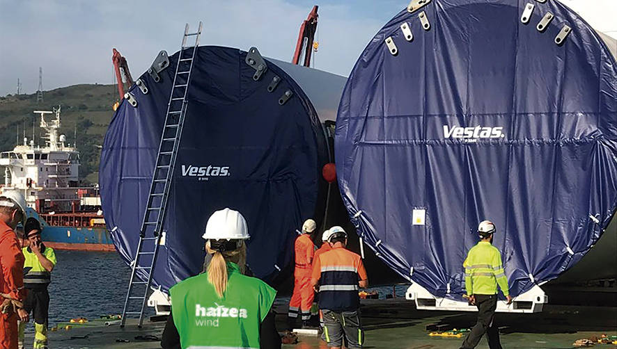 Su ubicaci&oacute;n en el Puerto de Bilbao permite a Haizea Wind una log&iacute;stica competitiva y sin restricciones dimensionales.