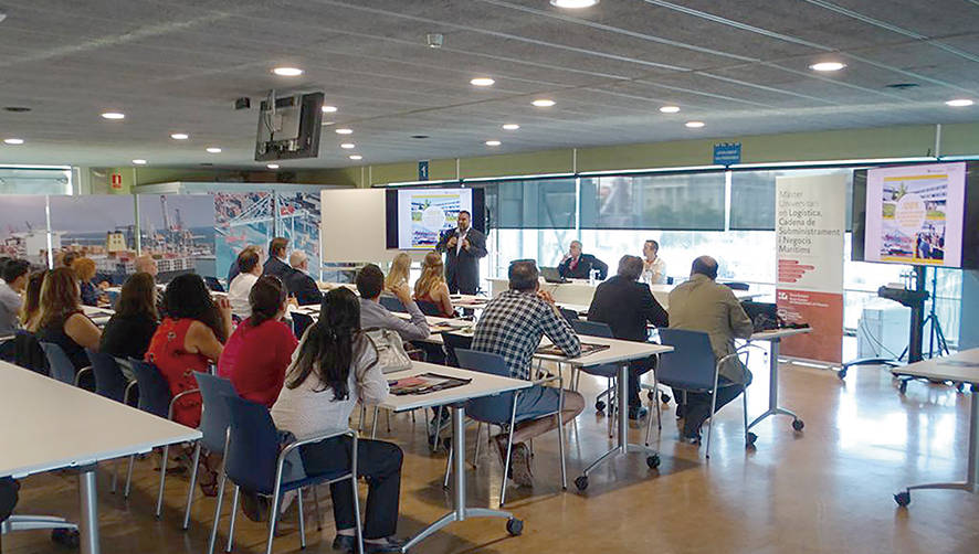 Acto de presentaci&oacute;n del M&aacute;ster en Log&iacute;stica, Cadena de Suministros y Negocios Mar&iacute;timos de TecnoCampus.