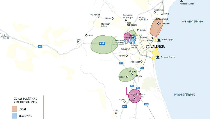 La contrataci&oacute;n de espacios log&iacute;sticos en Valencia alcanza los 184.148 m2 hasta junio