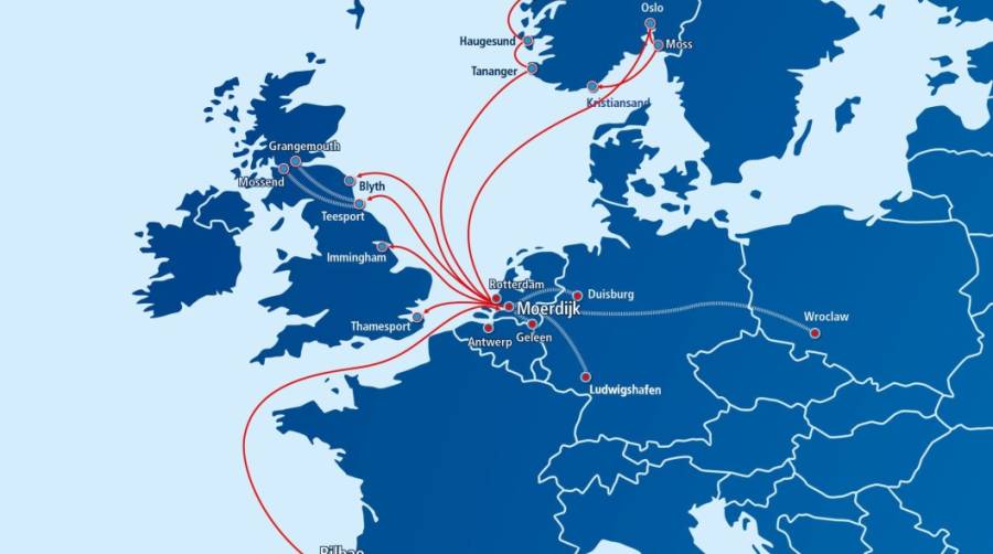 El &ldquo;Freya&rdquo; estrena el servicio semanal de WEC Lines que une Bilbao con Moerdijk en Holanda