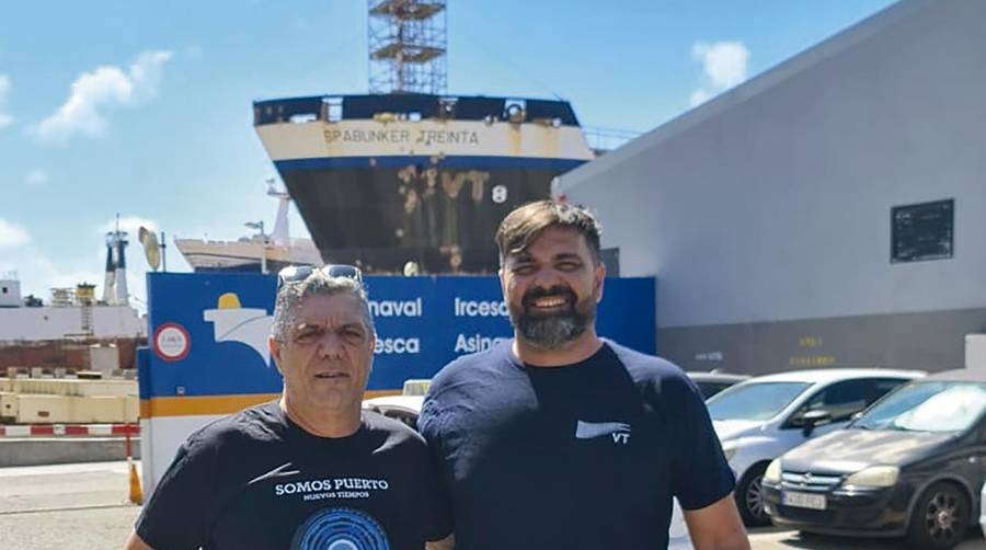 José Juan Zamorano, coordinador de la Zona Canaria de CETP; y Jesús Iván Jiménez, nuevo delegado en VT Shipping.