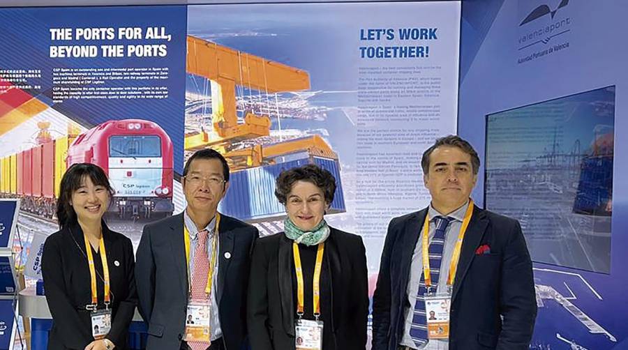 Valenciaport promociona su conectividad en el certamen CIIE Shanghai