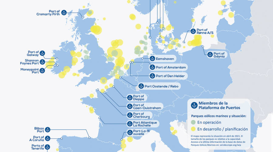 E&oacute;lica marina: el futuro est&aacute; en los puertos