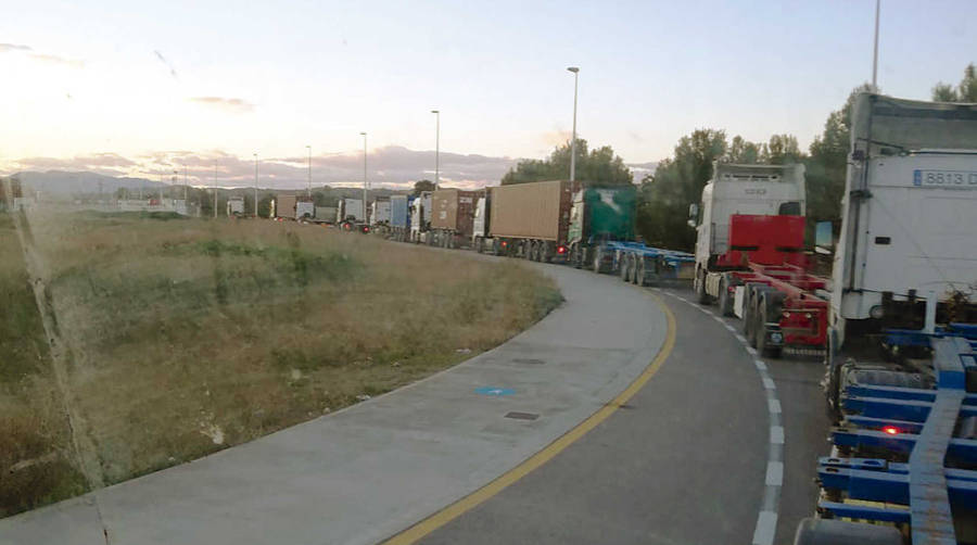 Imagen de las colas producidas las &uacute;ltimas semanas en los viales del PLV.