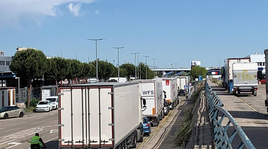 Esta semana se han podido ver importantes colas en el Centro de Carga A&eacute;rea de Barajas.