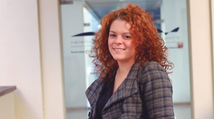 Raquel Ruiz Jabaloyas trabaja en el gabinete de Dirección de la AP de Valencia y ha sido elegida como nueva presidenta del Propeller Junior. Foto L.D.