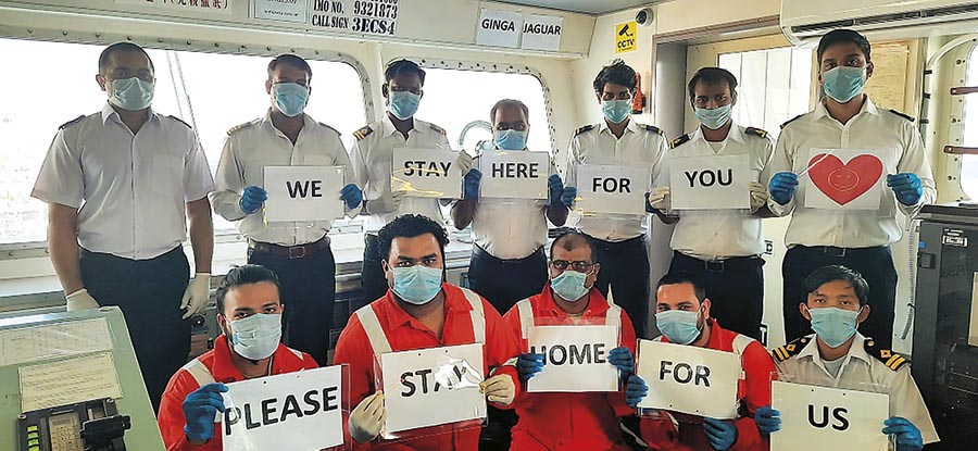 Las duras condiciones de trabajo de los tripulantes se est&aacute;n viendo acrecentadas con la crisis. Foto: Synergy Marine Group.