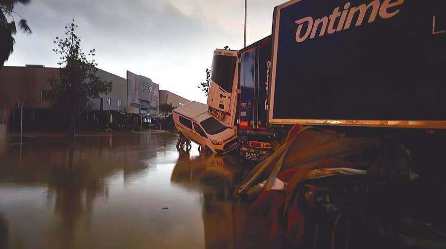 Los efectos del temporal han sido muy graves en el sector del transporte por carretera.