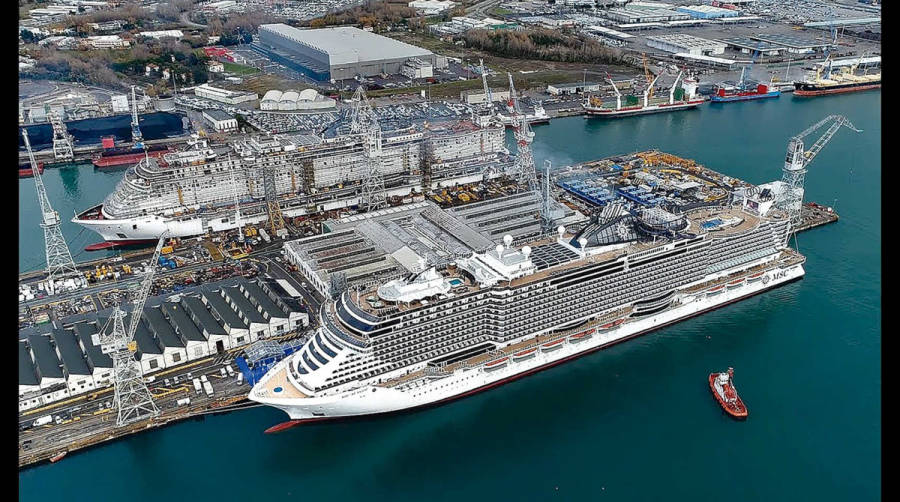 Fincantieri cuenta con un total de 10 instalaciones productivas en Italia.