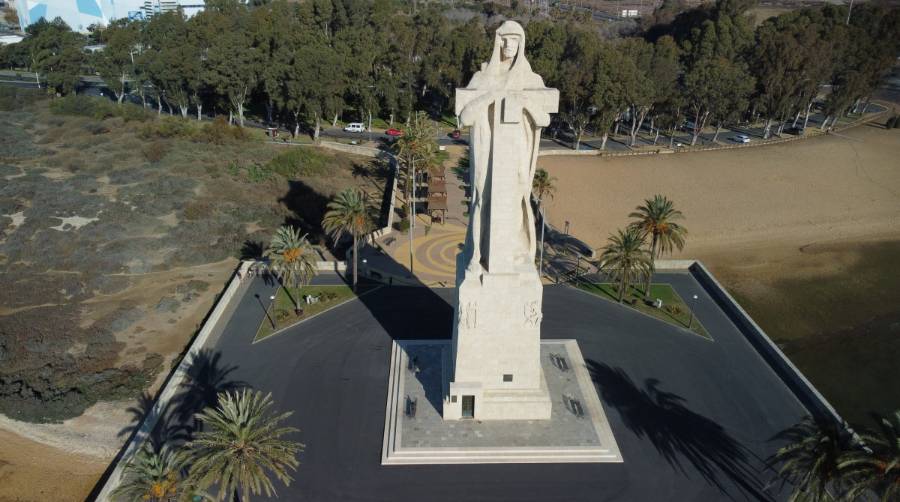 El Puerto de Huelva avanza en la Remodelaci&oacute;n del Entorno del Monumento a Col&oacute;n