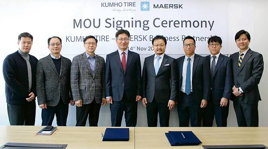 Maersk gestionará la logística del fabricante de neumáticos coreano Kumho Tire