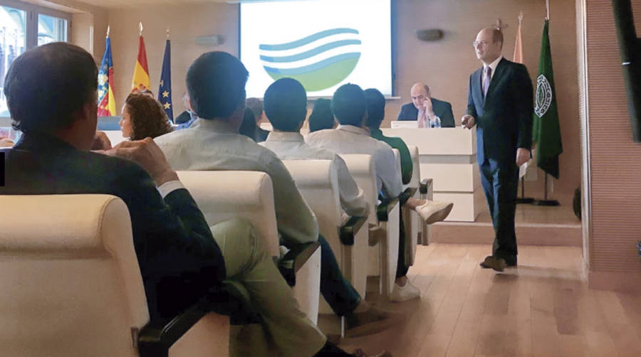 Un momento de la sesi&oacute;n inaugural del m&aacute;ster en la que tom&oacute; la palabra Jorge Alonso, presidente y CEO de Grupo Alonso.