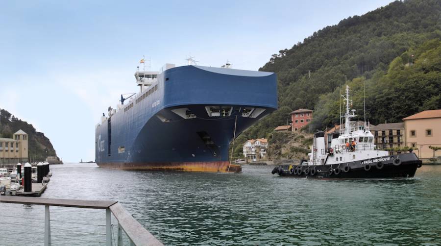 Por su tama&ntilde;o, el &ldquo;Auto Eco&rdquo; no puede utilizar el atraque habitual en la terminal operada por Noatum-UECC y le fue asignado el muelle de Capuchinos.