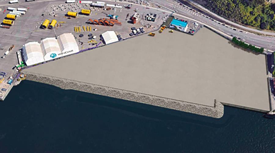 Se rellenará el espacio entre el sur del Muelle de Valliniello y el Muelle de Arcelor.