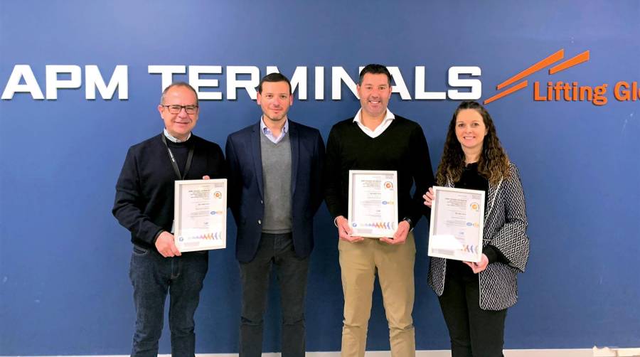 APM Terminals Spanish Gateways afianza su política de calidad y gestión con estos certificados.