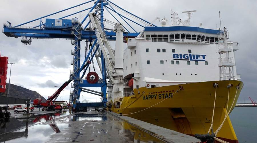 Altius gestiona en Bilbao el embarque hacia el Caribe de la &uacute;ltima gr&uacute;a portainer de Paceco