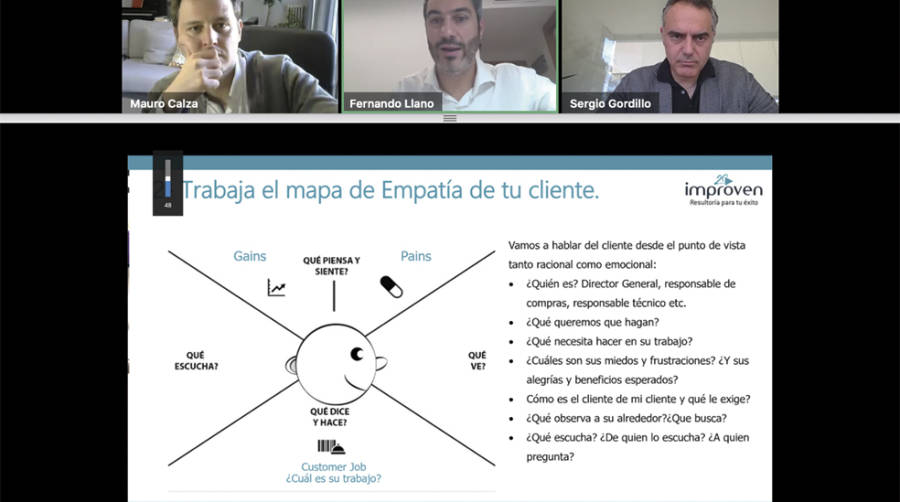 Un momento del webinar organizado por Improven.