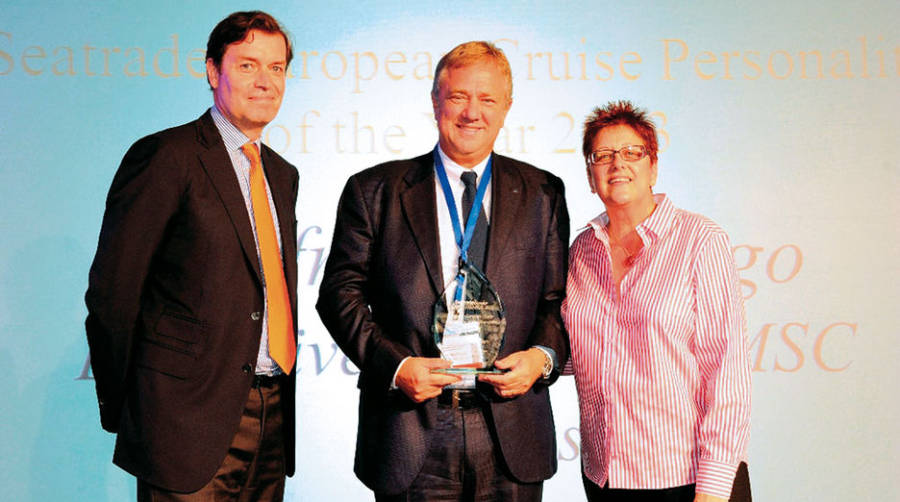 El presidente ejecutivo de MSC Cruceros recibe el premio Seatrade European Cruise personalidad del a&ntilde;o