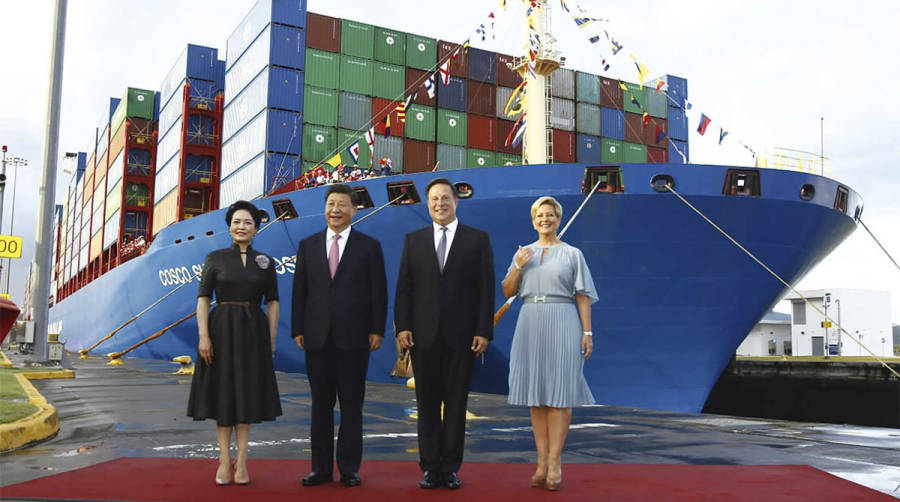 El presidente de China, Xi Jinping, visit&oacute; el canal de Panam&aacute; tras reunirse con su hom&oacute;logo paname&ntilde;o Juan Carlos Varela.