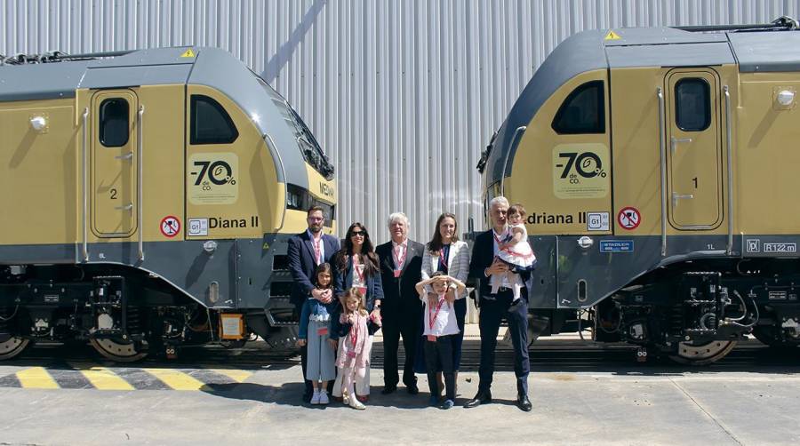 Medway bautiza dos nuevas locomotoras Euro6000 de Stadler