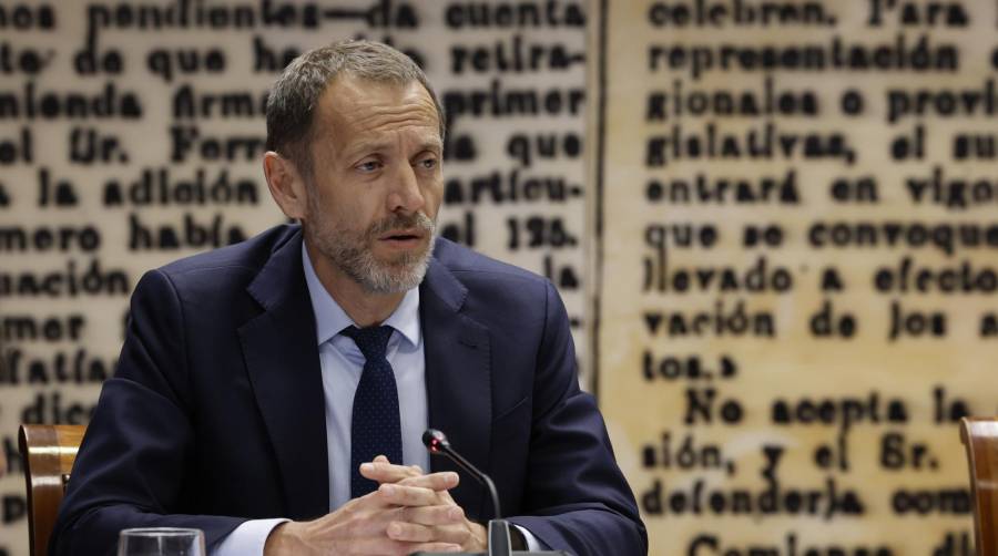 Ángel Contreras durante una comparecencia en el Congreso de los Diputados.