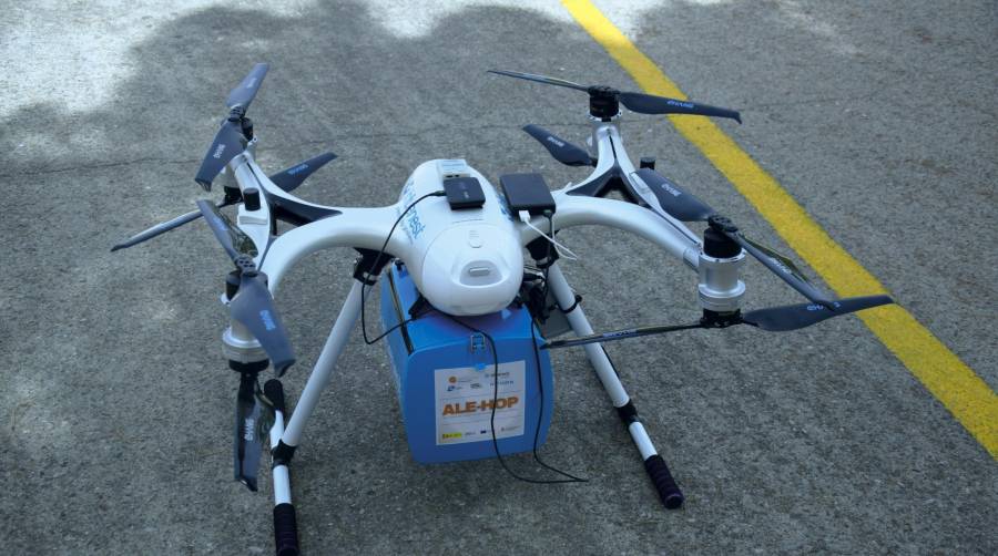 ALE-HOP demuestra la viabilidad del uso de drones para el transporte de material sanitario