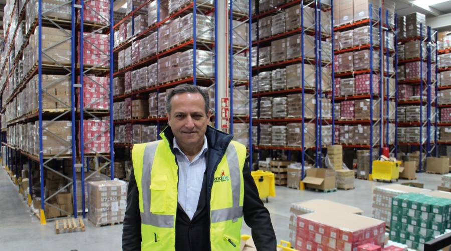 Juan Pablo Lázaro, CEO de Sending, en la nueva plataforma de la compañía en San Fernando (Madrid). Foto M.J.