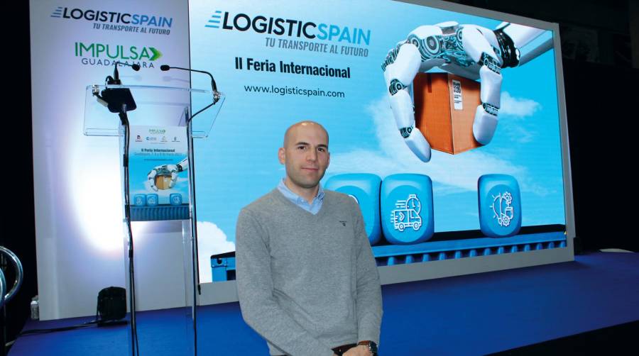 Antonio Coch, subdirector general de Transporte Terrestre del MITMA, ayer en Logistic Spain. Foto B.C.